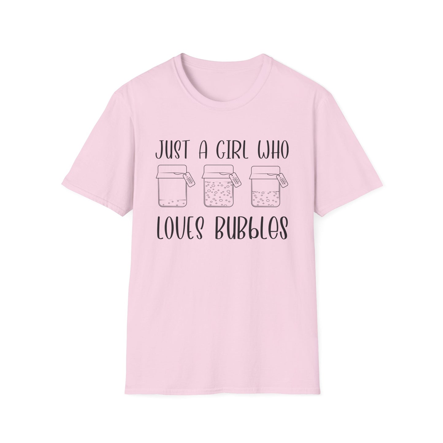 Just a Girl Bubbles T-Shirt,