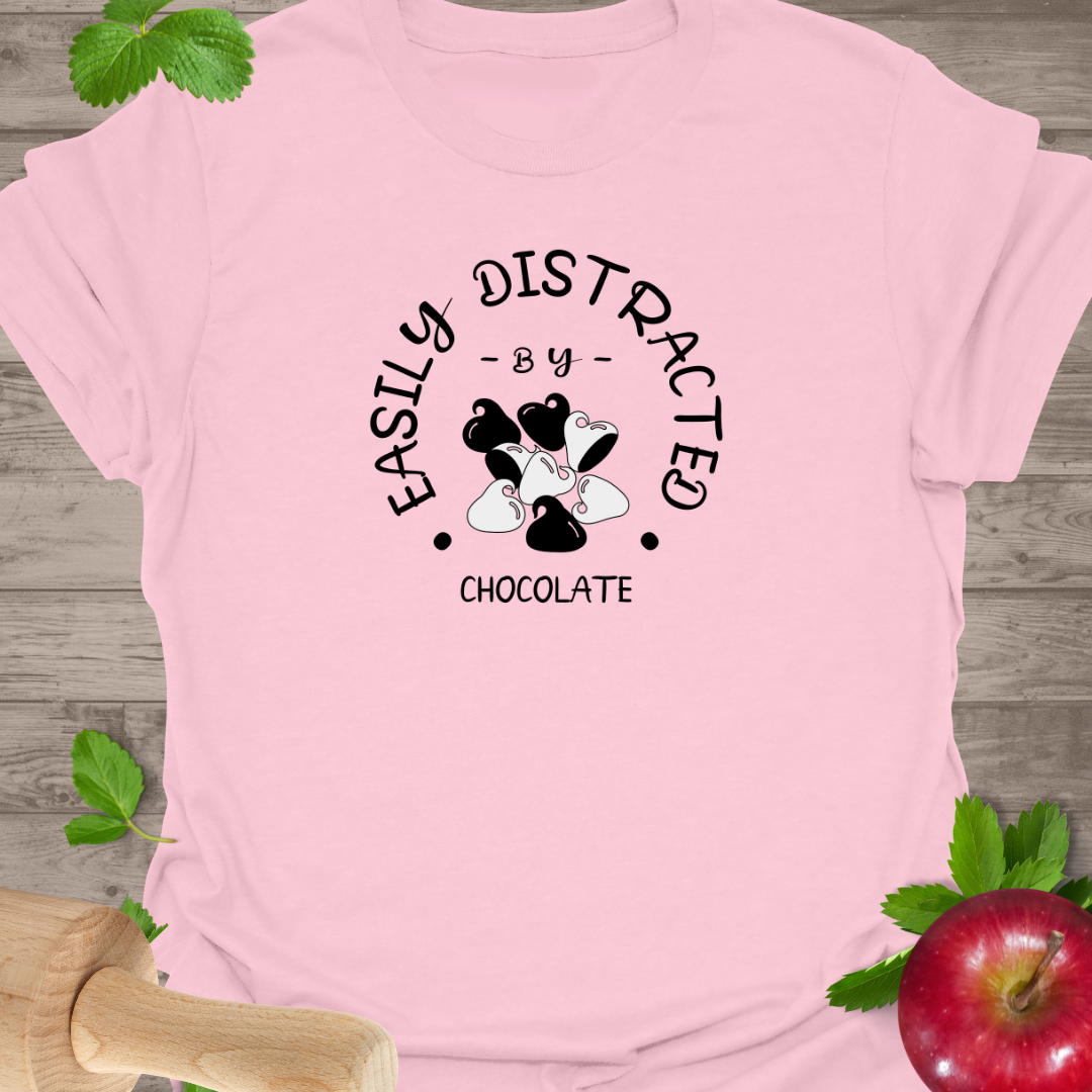 Easily Distracted Chocolate T-Shirt,