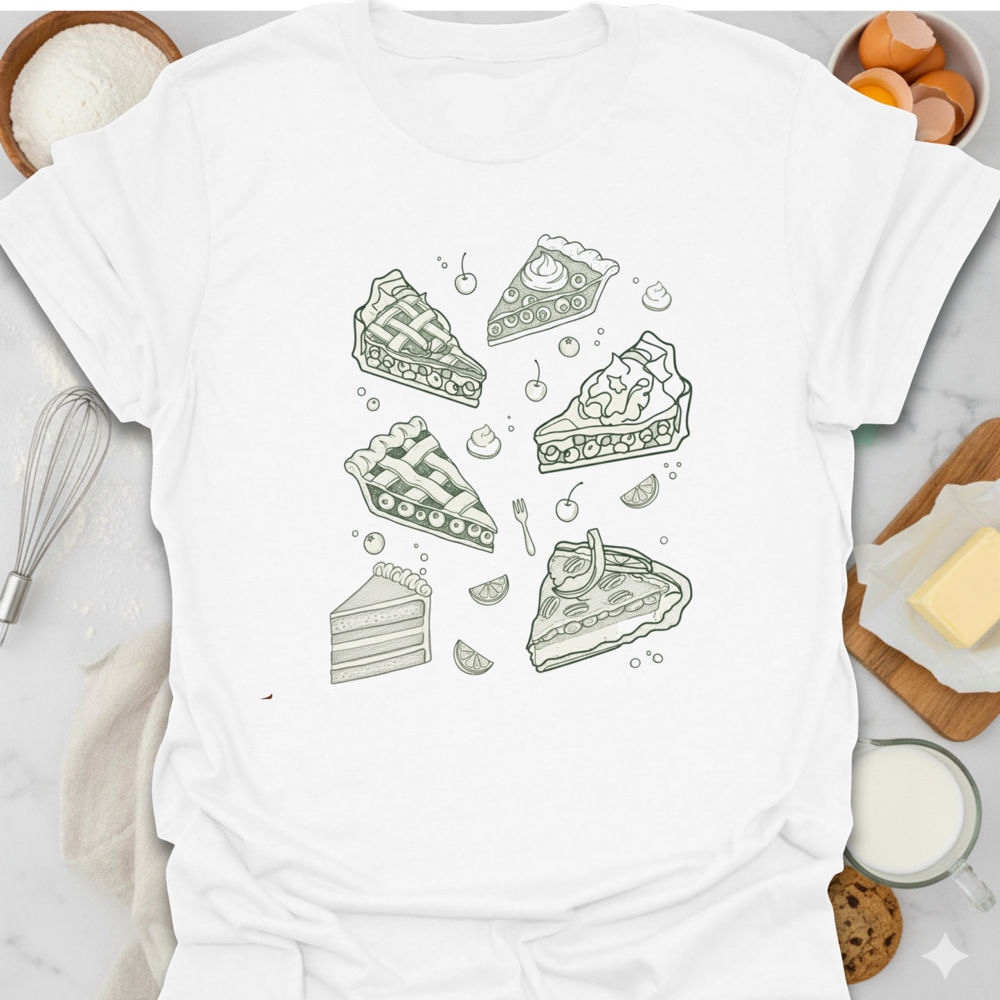 Pie Pencil Drawing T-Shirt