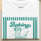 Baking Because Murder Teal Stripes