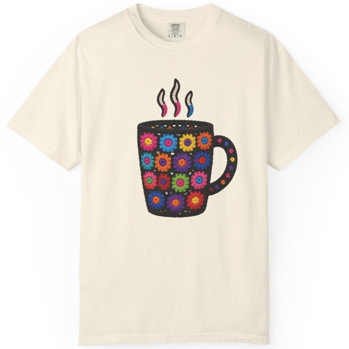 Faux Crochet Coffee T-shirt