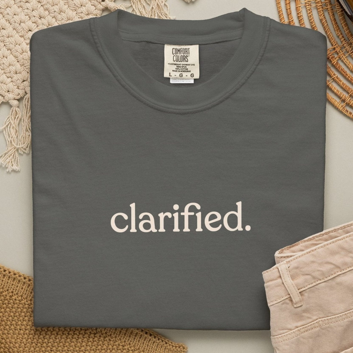 clarified. T-shirt