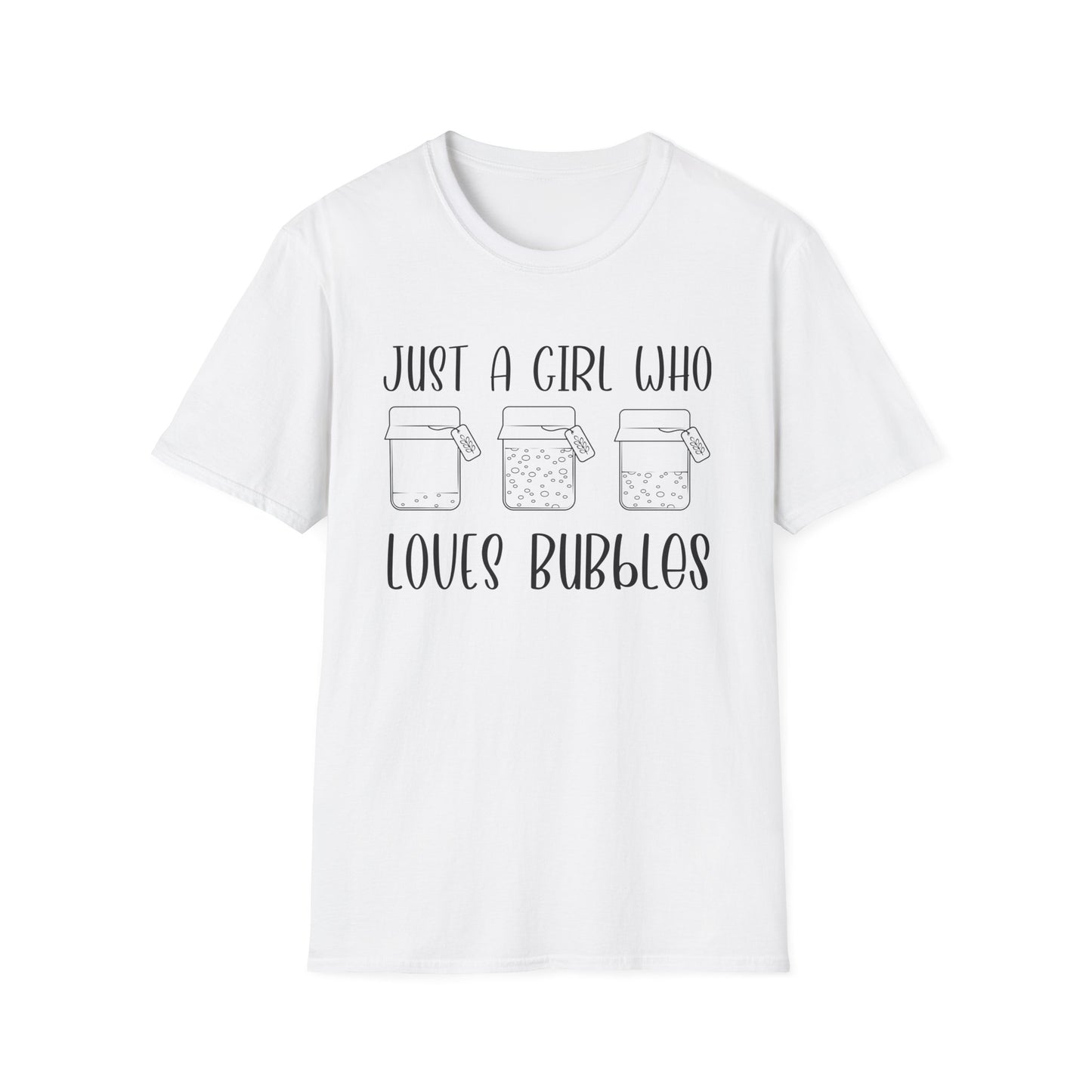 Just a Girl Bubbles T-Shirt,