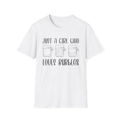 Just a Girl Bubbles T-Shirt,
