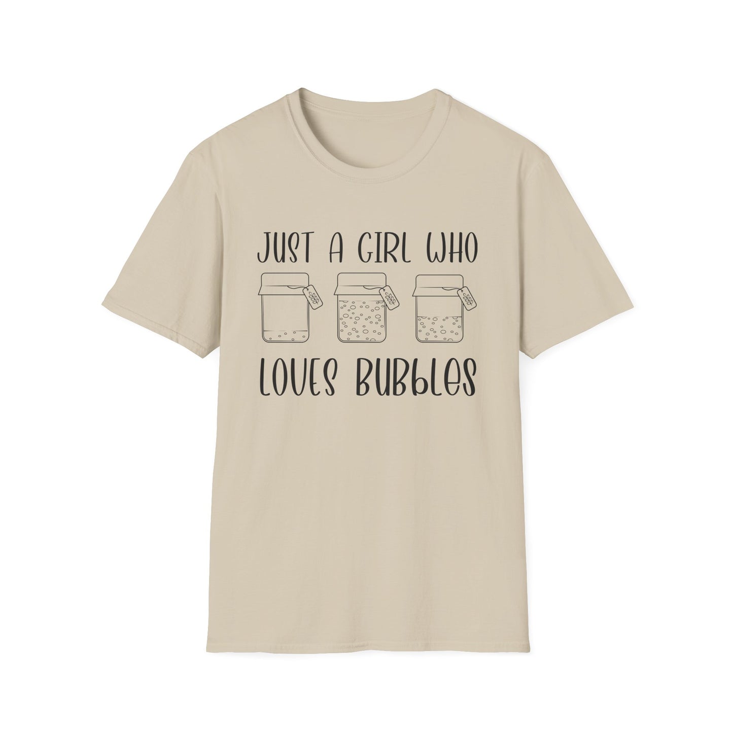 Just a Girl Bubbles T-Shirt,
