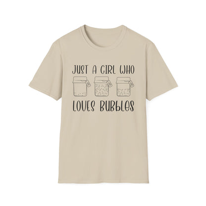 Just a Girl Bubbles T-Shirt,
