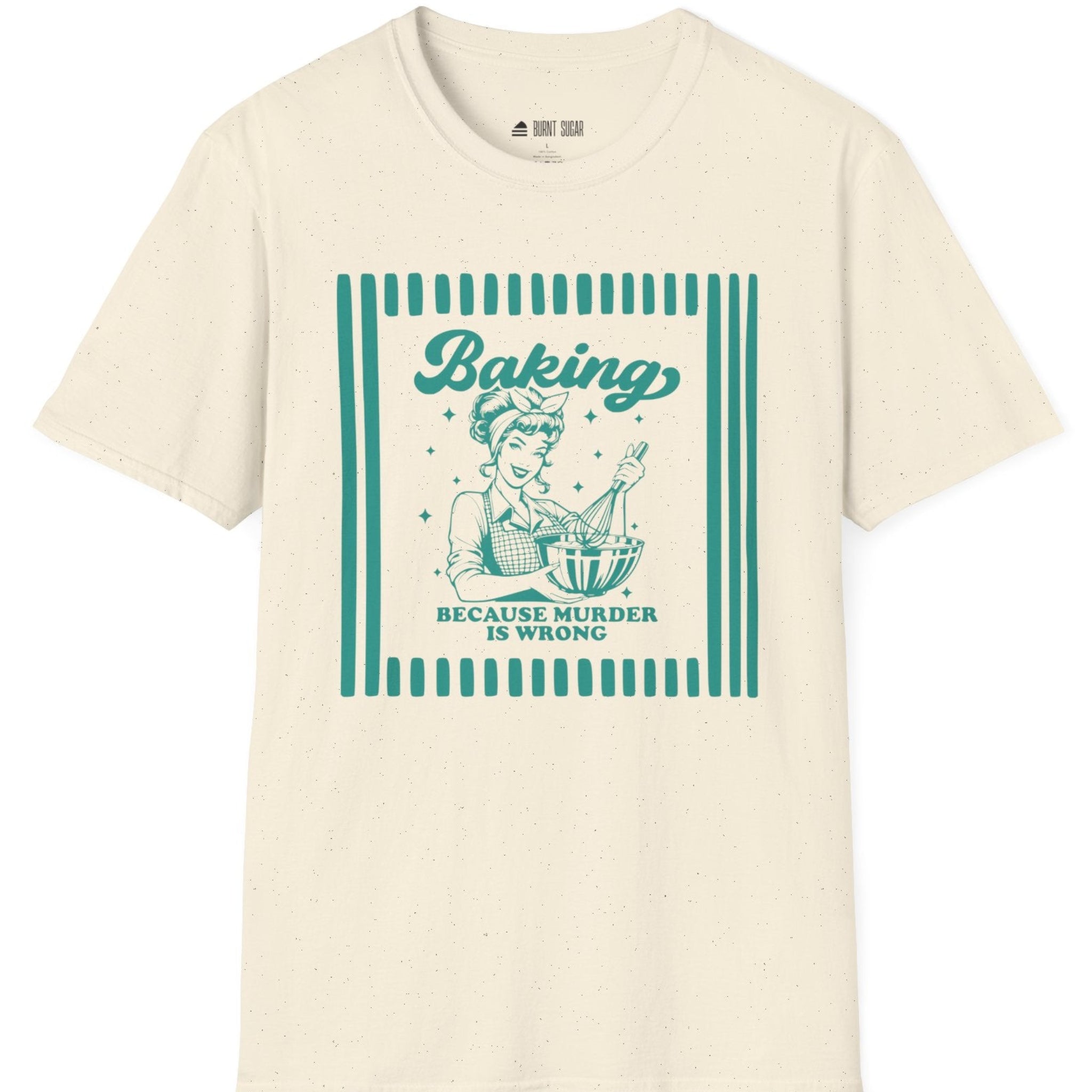 Baking Because Murder Teal Stripes