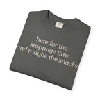 here for the snacks and the stoppage time CC1717 T-shirt