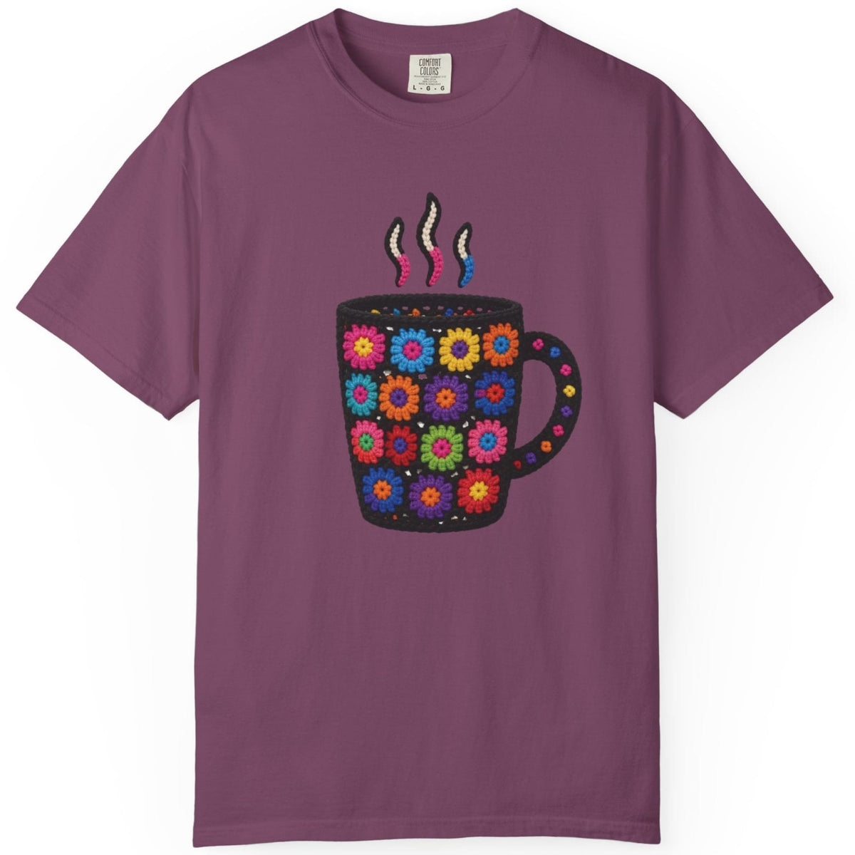 Faux Crochet Coffee T-shirt