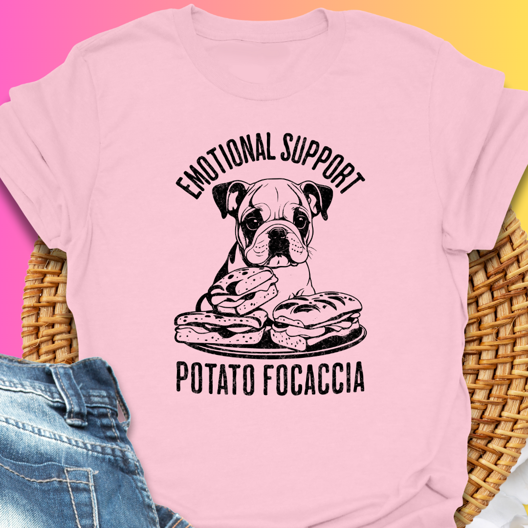 165_Emotional Potato Focaccia T-Shirt