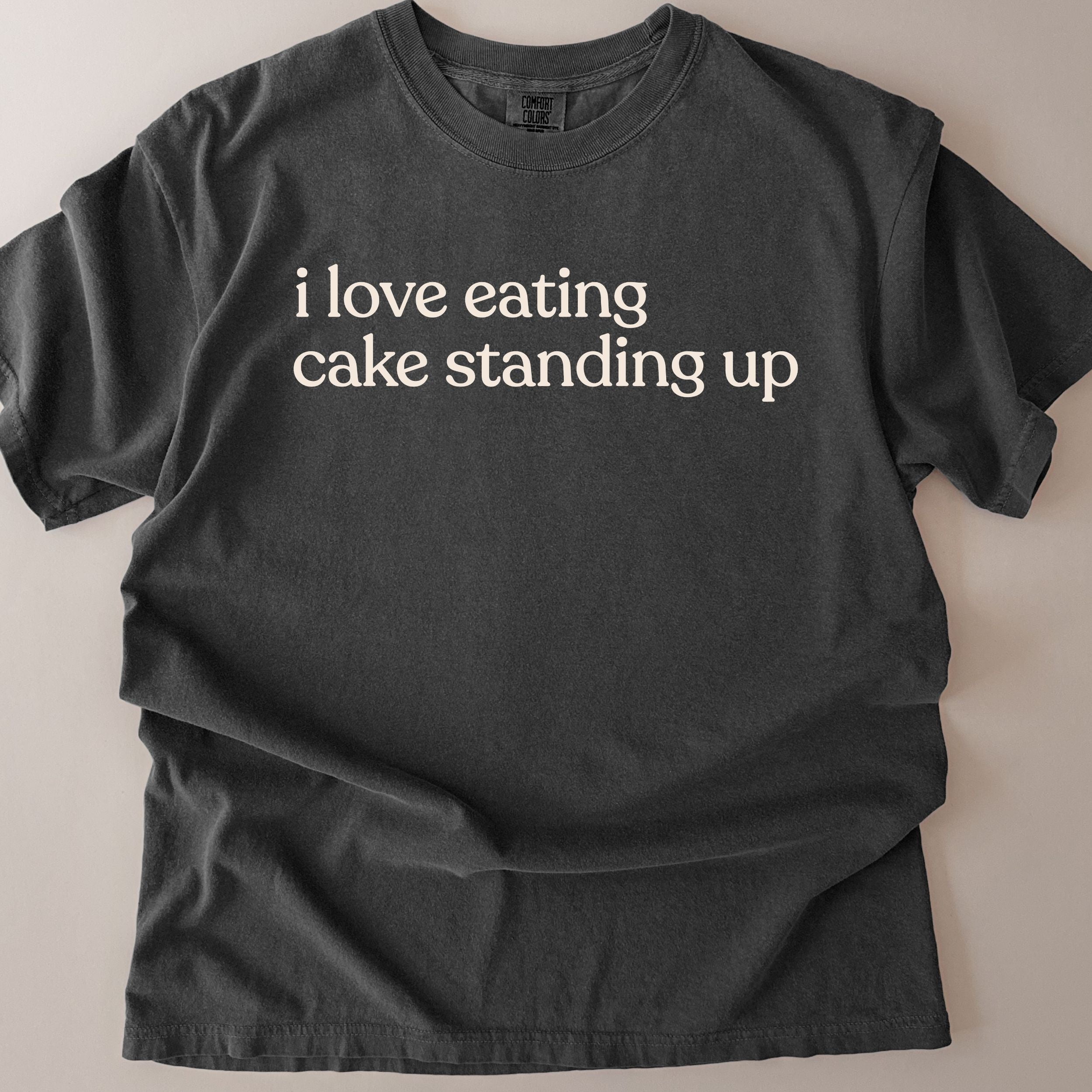 i love eating cake standing up CC1717 T-shirt