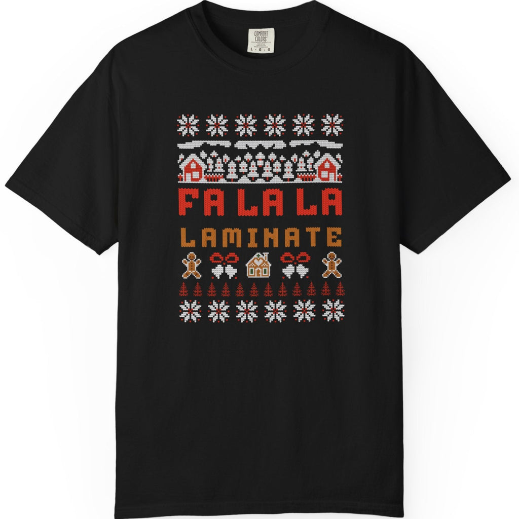 Fa la la laminate T-shirt
