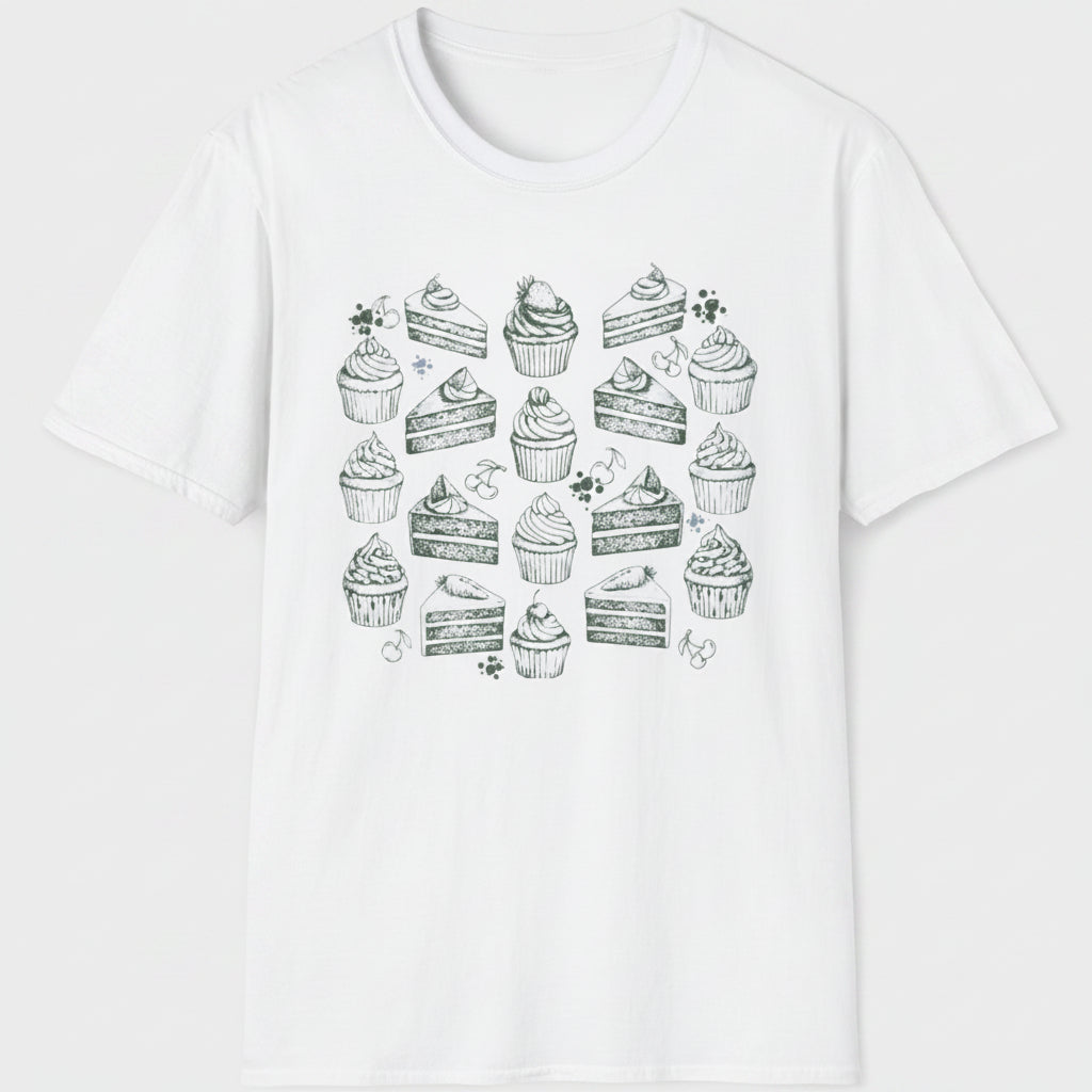 Cake Cupcake Collage T-Shirt
