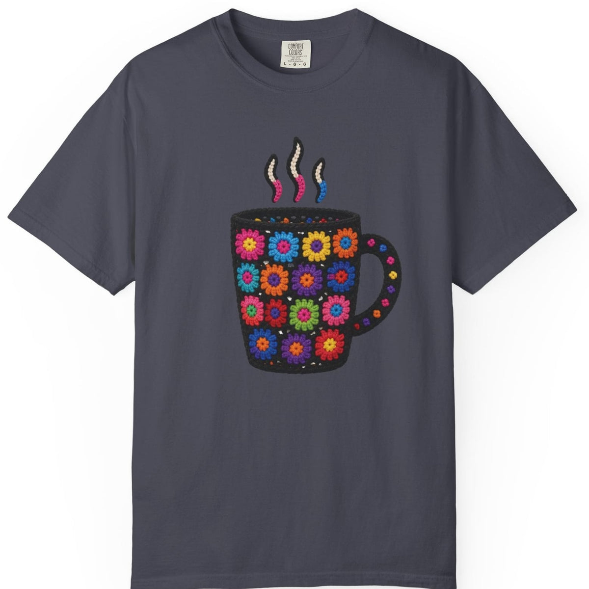 Faux Crochet Coffee T-shirt