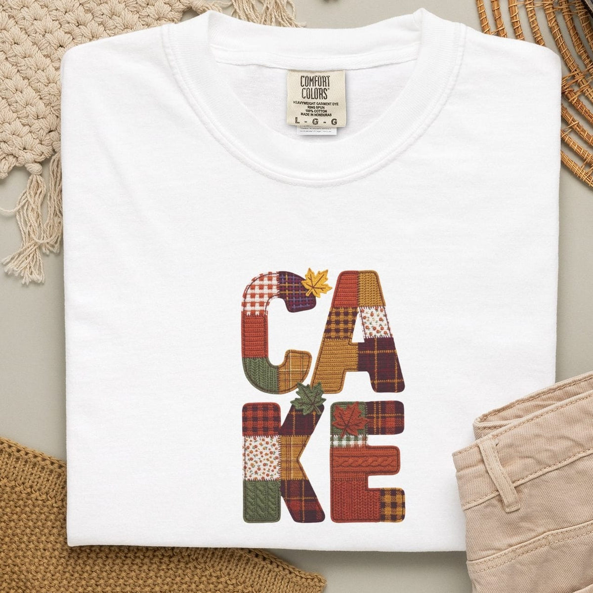 Faux knit CAKE T-shirt