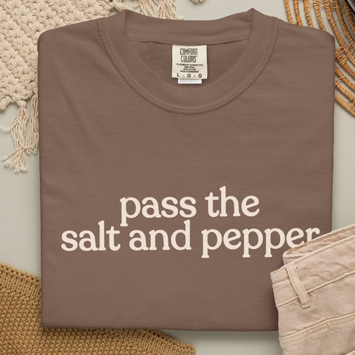 pass the salt and pepper.T-shirt