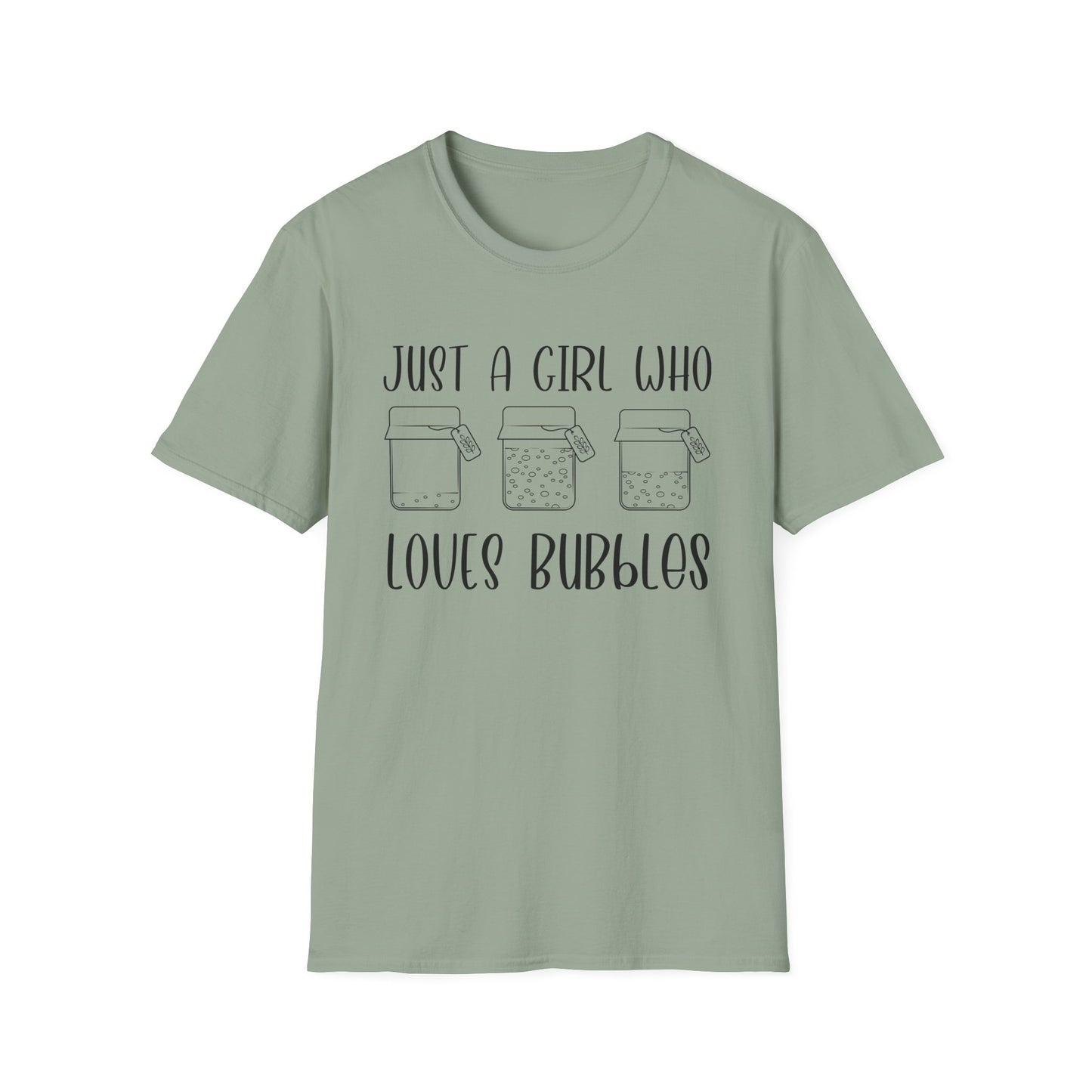 Just a Girl Bubbles T-Shirt,