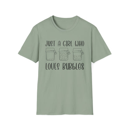 Just a Girl Bubbles T-Shirt,