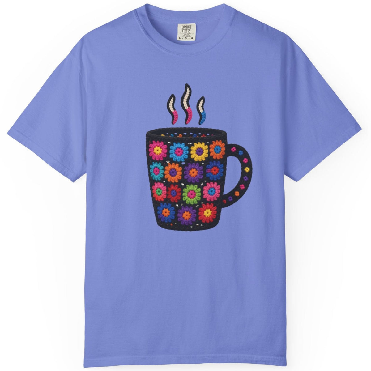 Faux Crochet Coffee T-shirt
